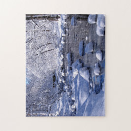 Quebra-cabeça Creek na Foto de inverno;