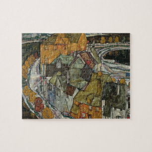 Quebra-cabeça Crescent of Houses II, Island Town por Egon Schiel