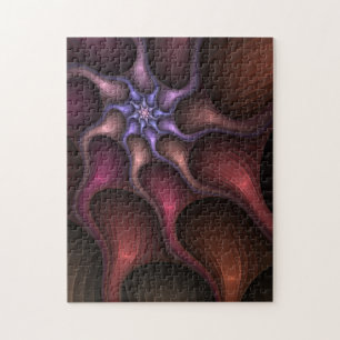 Quebra-cabeça Crescimento Mágico Moderno Fractal Abstrato Colori