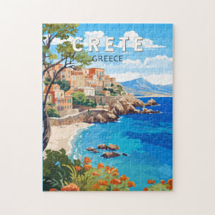 Quebra-cabeça Creta Grécia Art Vintage