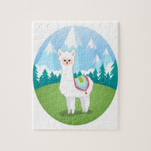 Quebra-cabeça Cria a alpaca