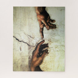 Quebra-cabeça Criação de Adam - mãos Michelangelo 1475 - 1564