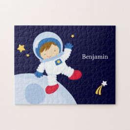 Quebra-cabeça Criança do Astronauta Personalizada