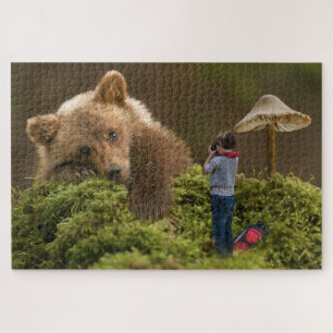 Quebra-cabeça Criança e Urso