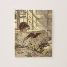 Criança Vintage lendo um livro, Jessie Willcox Smi