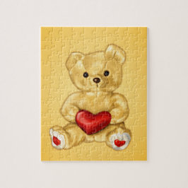 Quebra-cabeça Crianças de Brinquedos de Urso Bonito