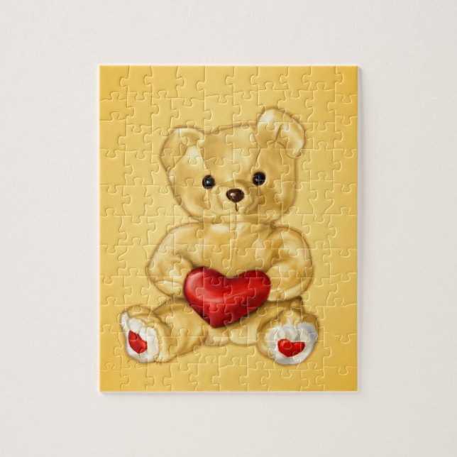 Quebra-cabeça Crianças de Brinquedos de Urso Bonito (Vertical)
