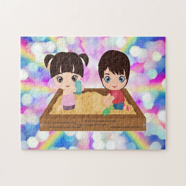 QUEBRA-CABEÇA CRIANÇAS DE JOGO DE SANDBOX (Horizontal)