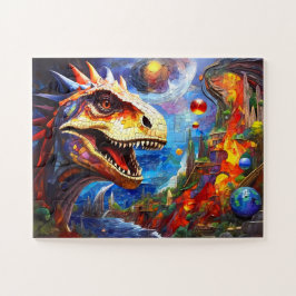Quebra-cabeça Crianças - Dinossauro Colorido
