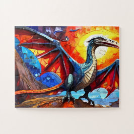 Quebra-cabeça Crianças - Dinossauro Colorido