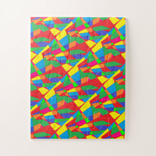 Quebra-cabeça Crianças do top desportivo de arte abstrato