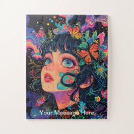 Quebra-cabeça Crianças Fusão Vibrante de Fantasia e Anime Art Ji