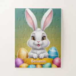 Quebra-cabeça Crianças Personalizadas Da Páscoa Bunny
