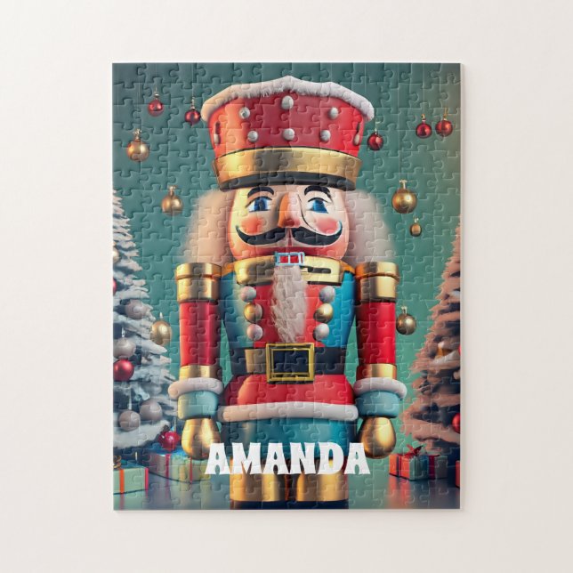 Quebra-cabeça Crianças Personalizadas de Natal Nutcracker (Vertical)