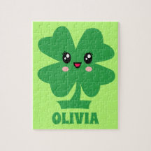 Crianças Personalizadas do Shamrock Verde