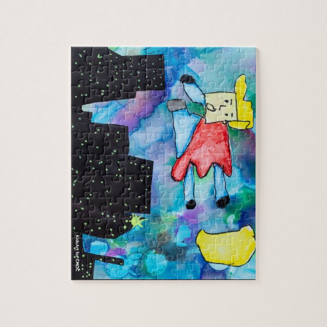 Quebra-cabeça CriançasArt para COC - Super Herói (Vertical)