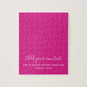 Quebra-cabeça Criar O Próprio Texto Personalizado de PINK CERÍGI