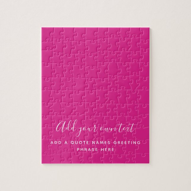 Quebra-cabeça Criar O Próprio Texto Personalizado de PINK CERÍGI (Vertical)