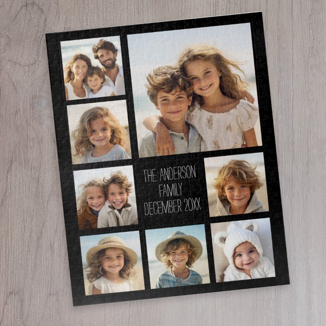 Quebra-cabeça Criar uma Colagem de Fotos Personalizada com 8 Fot (8 photo personalized puzzle)