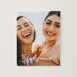 Quebra-cabeça Criative Script Be My Bridesmaid Photo Proposta
