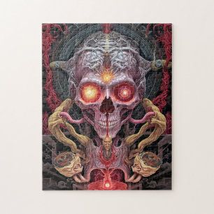 Quebra-cabeça Criatura de alienígena - Arte de horror surreal