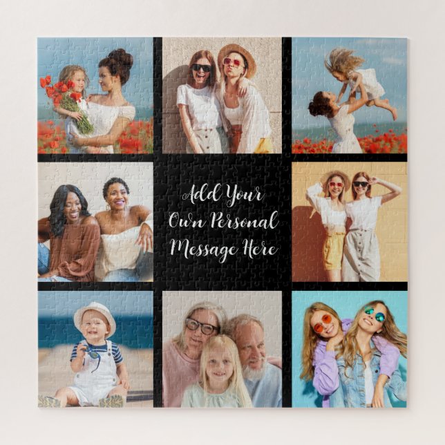 Quebra-cabeça Crie a sua própria colagem de 8 fotos Adicione a s (Vertical)