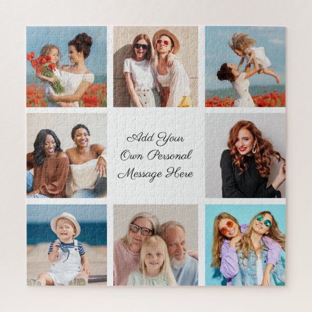 Quebra-cabeça Crie a sua própria colagem de 8 fotos Adicione a s (Vertical)