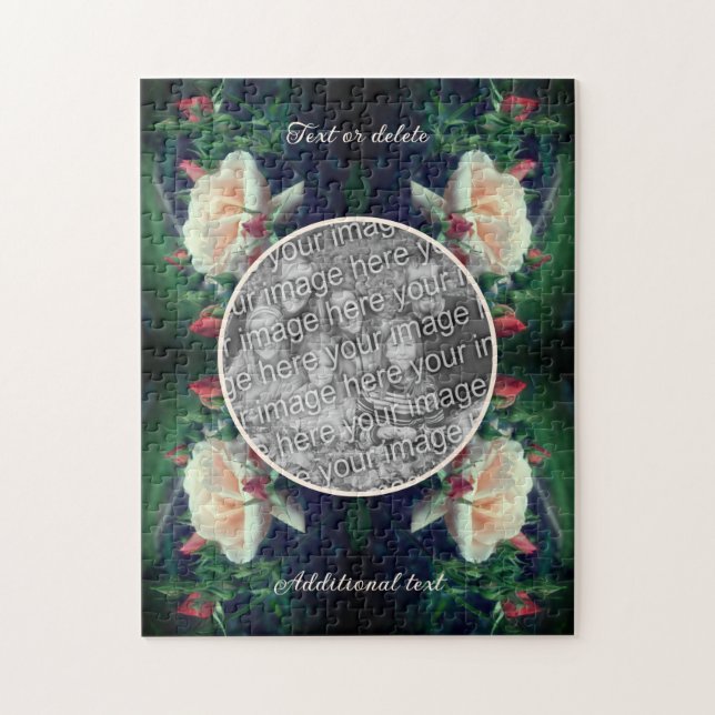 Quebra-cabeça Crie O Seu Próprio Rosa De Pêssego Fotográfico E O (Vertical)