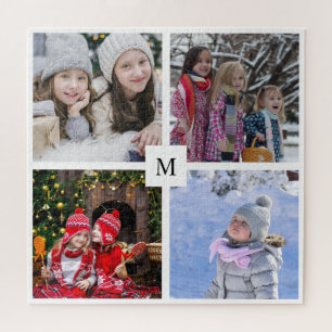 Quebra-cabeça Crie os monogramas de colagem de fotos da sua fam