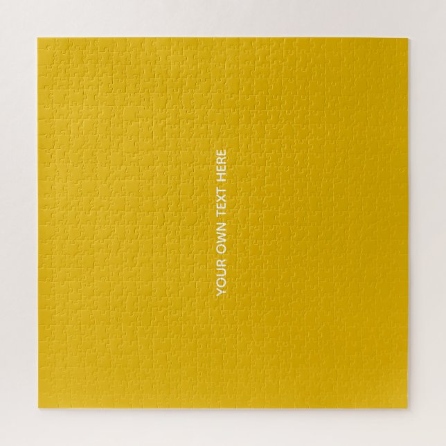 Quebra-cabeça Crie Seu Próprio Design Amarelo Personalizado (Vertical)
