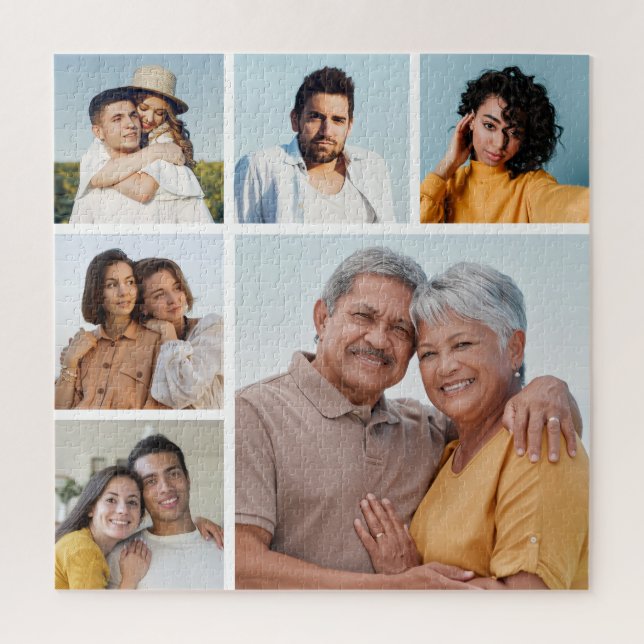 Quebra-cabeça Crie Sua Própria Colagem de 6 Fotos  (Vertical)