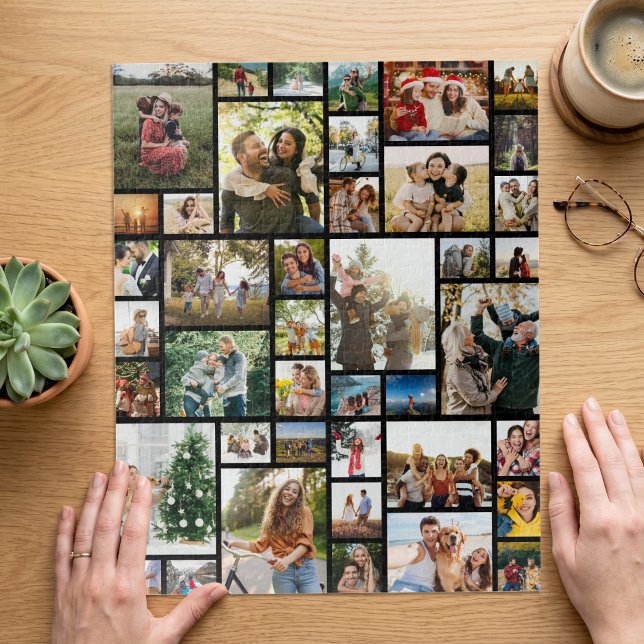 Quebra-cabeça Crie Sua Própria Colagem de Fotos Personalizada de (Criador carregado)