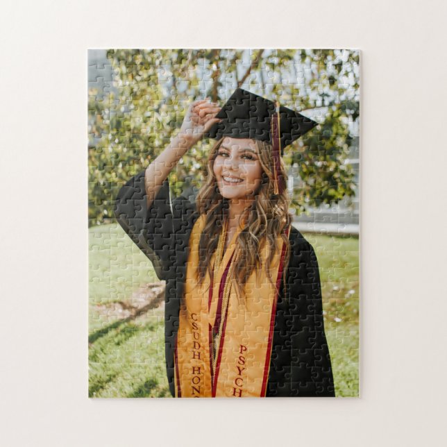 Quebra-cabeça Crie Sua Própria Foto Personalizada de Graduação (Vertical)