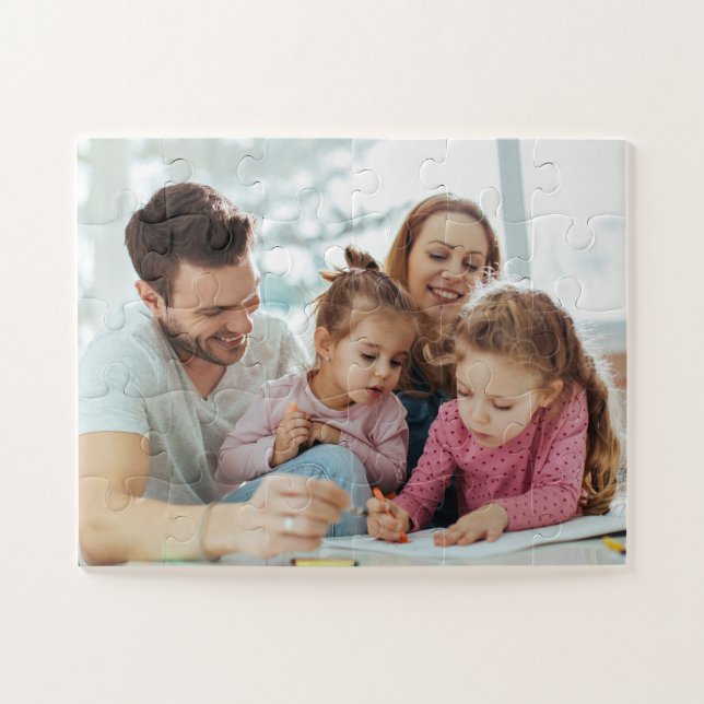 Quebra-cabeça Crie Sua Própria Foto Personalizada DIY Imagem (Horizontal)