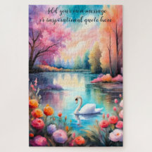 crie sua própria mensagem inspiradora, swan