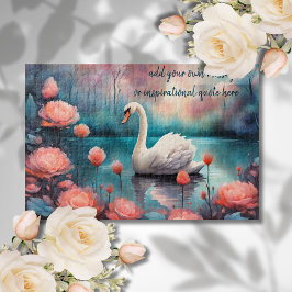Quebra-cabeça crie sua própria mensagem inspiradora, swan
