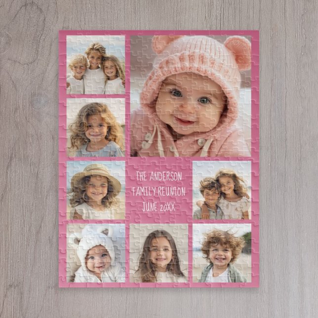 Quebra-cabeça Crie uma Colagem Personalizada de 8 Fotos PODE ESC (8 Photo personalized puzzle)