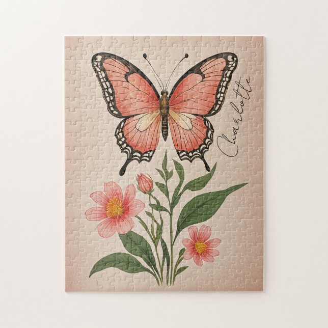 Quebra-cabeça Crimson Serenade Personalizado (Vertical)