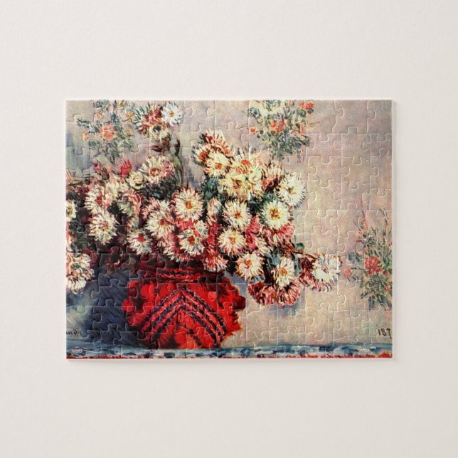 Quebra-cabeça crisântemas vitais de Claude Monet (Horizontal)