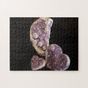 Quebra-cabeça Cristais do Coração Roxo - Gemstones Ametist