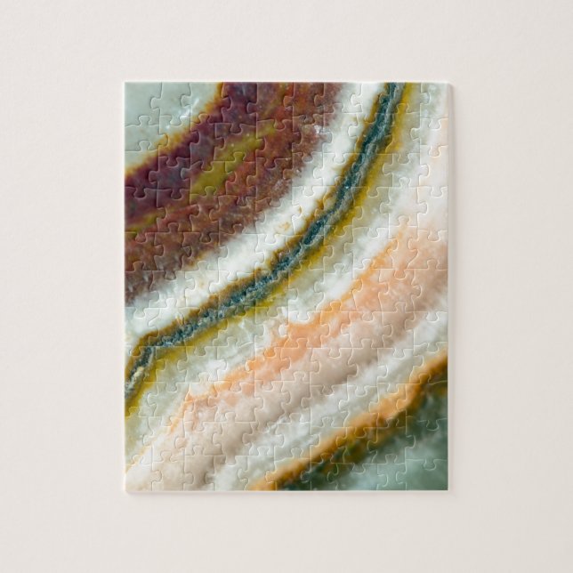 Quebra-cabeça Cristal de quartzo do café do musgo (Vertical)