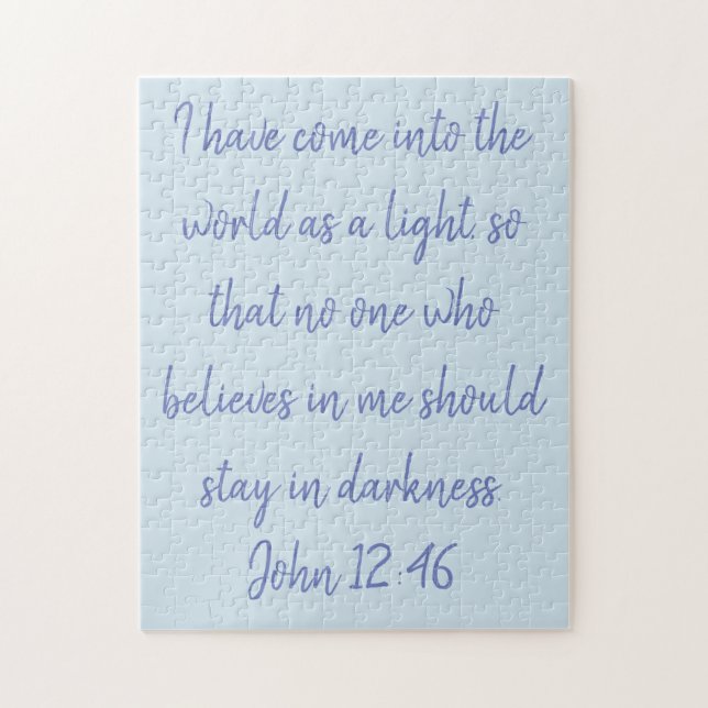 Quebra-cabeça cristão da escritura da bíblia (Vertical)