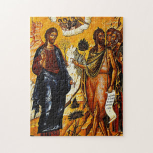 Quebra-cabeça Cristo e João Batista por Emmanuel Tzanes