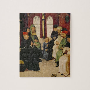 Quebra-cabeça Cristo entre os doutores (óleo no painel)