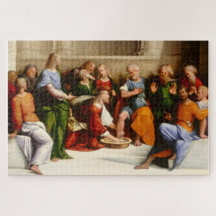 Quebra-cabeça Cristo Lavando os Pés dos Discípulos, Garofalo