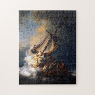 Quebra-cabeça Cristo na tempestade no mar da Galileia, 1633