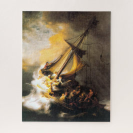 Quebra-cabeça Cristo na tempestade no mar de Galilee Rembrandt