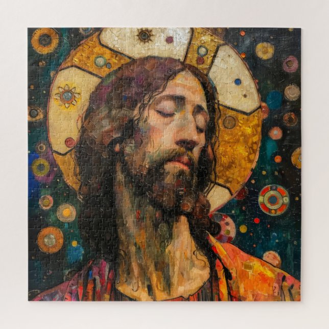 Quebra-cabeça Cristo. Simbolismo Religioso (Vertical)