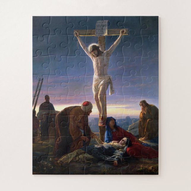 Quebra-cabeça Cristo sobre a cruz de Carl Bloch, Religioso (Vertical)
