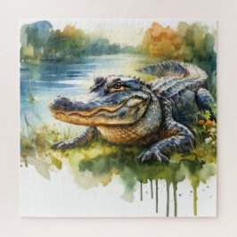 Quebra-cabeça Crocodile Charm REF172 - Watercolor